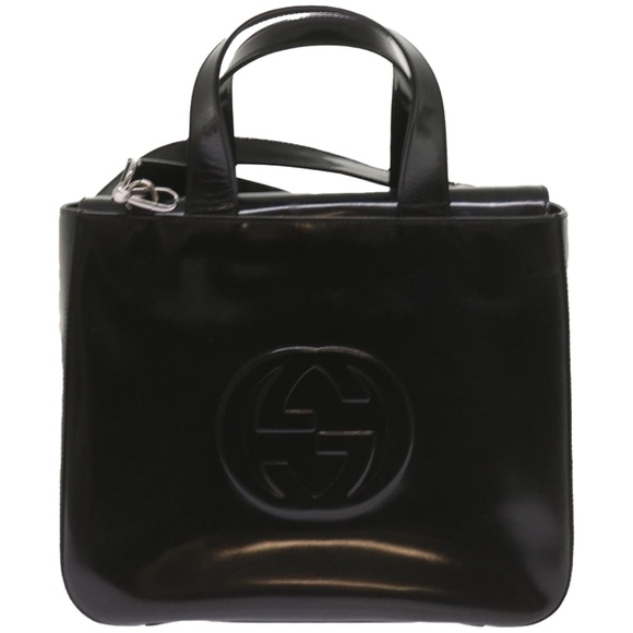 GUCCI Hand Bag Leather 2way Black 000 1013 0504 Auth ep3538 - Picture 13 of 16